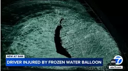CA man injured by frozen balloon while driving