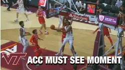 Virginia Tech's David N'Guessan's Impossible And-1 | ACC Must See Moment