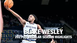 Blake Wesley Regular Season Highlights | Notre Dame Guard