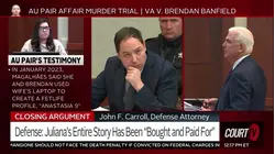 Brendan Banfield Defense: Au Pair Juliana Magalhães' Story 'Bought, Paid For'