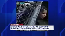 Woman on the run after 98-year-old man attacked with chair, broomstick in Prospect Lefferts building
