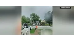 CAUGHT ON CAMERA: Staten Island man struck by lightning