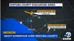 Evacuation warnings issued for parts of Ventura County