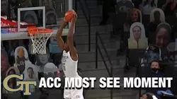 Michael Devoe Lops It To Moses Wright To Seal The Georgia Tech Win | ACC Must See Moment