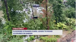 Heavy rain leaves several Connecticut communities with flooded streets and roadways