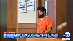 Semitruck driver pleads not guilty after being charged in deadly 10 Freeway crash in Ontario