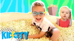 Popcorn Bathtub Challenge With KidCity!