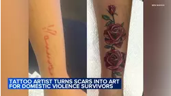 Tattoo artist helps domestic violence survivors rewrite their stories