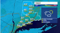 Gradual clearing today with another rain chance in view