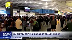 Stranded passengers face long delays after UK flight system breakdown