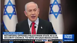Netanyahu opposes Palestinian state as UN security council is set to vote on Gaza resolution