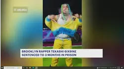 Brooklyn rapper Tekashi 6ix9ine given 3-month prison sentence for violating terms of supervised release
