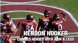 Virginia Tech QB Hendon Hooker Carries The Hokies With His Arm And His Legs