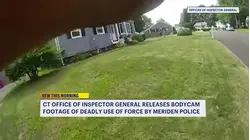 Video shows Meriden officer confronting man accused of deadly bat assault