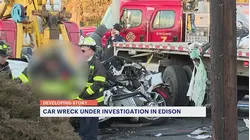 Minivan crushed under tractortrailer in Edison crash