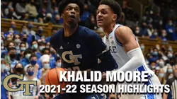 Khalid Moore Regular Season Highlights | Georgia Tech Center