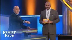 Treating hubby like a PIECE OF MEAT? | Family Feud