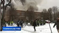 CFD battles large fire at West Side townhouse