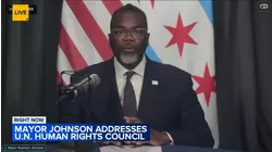 Mayor Johnson speaks before UN Human Rights Council