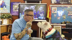 David Muir reports on students who learned to sign for deaf therapy dog's birthday
