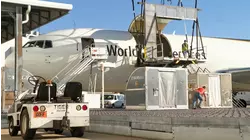 UPS Worldport, Channel Islands delivery, Sculpture, EMA fire drill