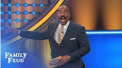 Steve's keeping HIS EYES on you! | Family Feud