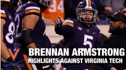 Virginia's Brennan Armstrong Highlights Against Virginia Tech