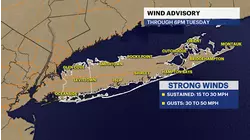 WIND ALERT: Cold and gusty on Long Island through Tuesday