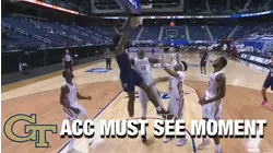 Georgia Tech's Moses Wright's Hustle Leads To Big Dunk | ACC Must See Moment