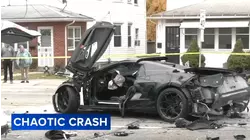 5 injured in chain-reaction crash involving Corvette in Delaware County