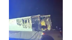 Overturned truck, vehicle fire snarls Turnpike traffic