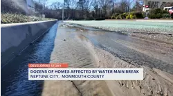 Neptune City water main break impacts homes and apartment complex