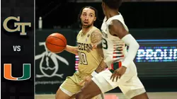 Georgia Tech vs. Miami Men's Basketball Highlights (2020-21)