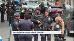 Police are searching for a man accused of shooting another man in Wakefield
