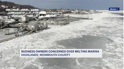 Ice buildup at Jersey Shore marina fueling fears of damage once conditions warm