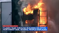 Large NW Side fire prompts massive response, leaves several displaced