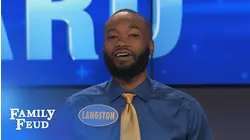 Steve meets Langston! | Family Feud