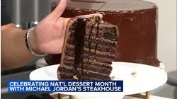 Michael Jordan's Steakhouse updates its iconic 23-layer chocolate cake