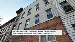 Mother of two faces eviction after ex-husband and initial lease holder abandons family