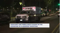 'Somebody help us.' Claremont shooting injures teenager and strikes ambulance