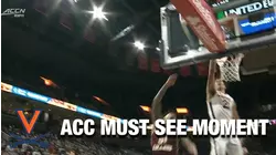 Kadin Shedrick's Block Puts Exclamation Points On A Virginia Win | ACC Must See Moment
