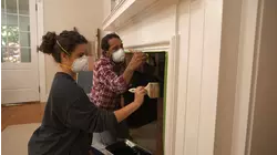 Fireplace Painting, Bathtub Tray