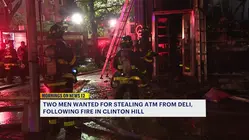 Two men wanted for stealing ATM machine from deli following fire in Clinton Hill