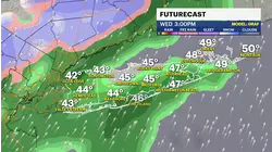 Warmer and windier Wednesday with light rain; temps drop later this week, chance of snow
