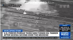 US Coast Guard going after a third sanctioned oil tanker off the coast of Venezuela