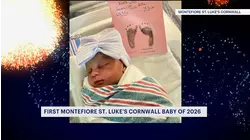 First baby of 2026 born at Montefiore St. Luke's Cornwall in Newburgh