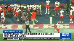 College sideline collisions contributed to one death and other serious injuries