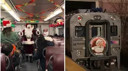 Christmas joy for kids and families on NJ Transit's 'Santa Train'