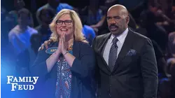 Chrissy hits it BIG! | Family Feud