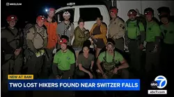 Search and rescue team finds 2 lost hikers safe near Switzer Falls in Angeles National Forest